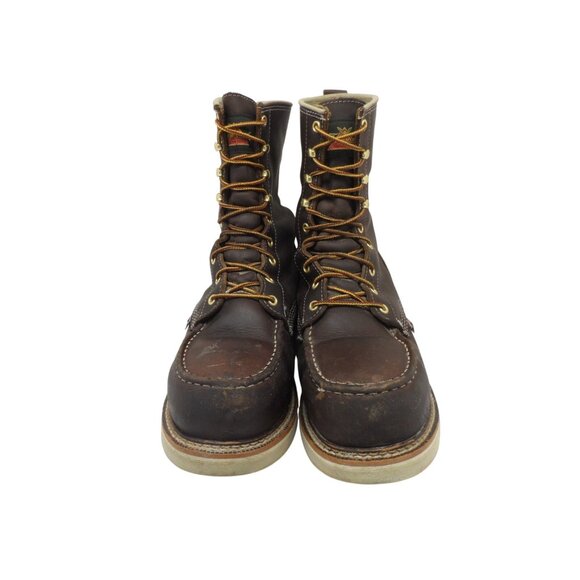 Thorogood Men's 8" Steel Toe WP Wedge Sole Work Boots (USA) 804-3800 Brown 11EE - Picture 2 of 8